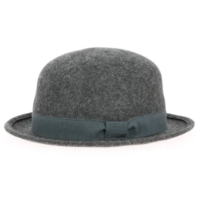Chapeau Melon Sloven Feutre Laine Anthracite - Traclet