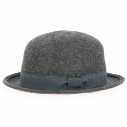 Chapeau Melon Sloven Feutre Laine Anthracite - Traclet