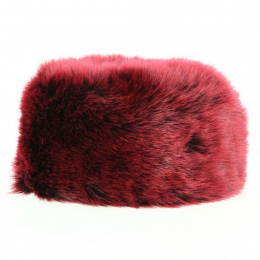 Toque Courchevel Faux Fur Bordeaux - Traclet