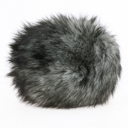 Toque Courchevel Faux fur Mottled grey - Traclet