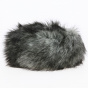 Toque Courchevel Faux fur Mottled grey - Traclet