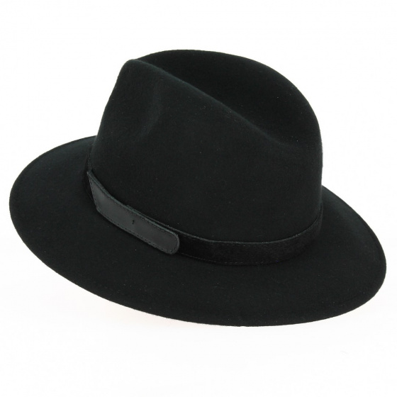 Traveller Nantes Black Felt Hat - Traclet