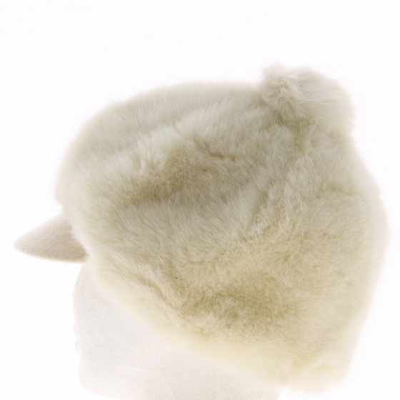 Gavroche Ivanna Faux Fur Ecru Cap - Traclet
