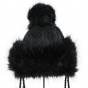 Black Pompon Beanie - Starling