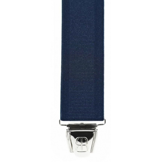 Solid Color Clip-on Suspenders Made in France