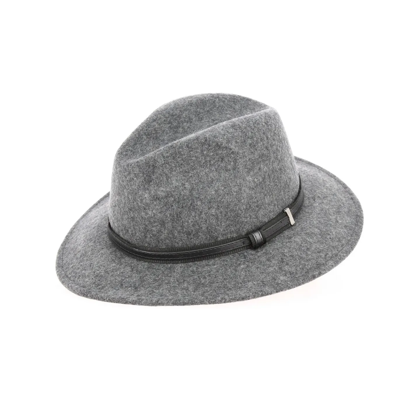 Chapeau Traveller Ambierle Feutre Laine Anthracite - Traclet