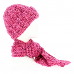 Acrylic hat and scarf set - Traclet