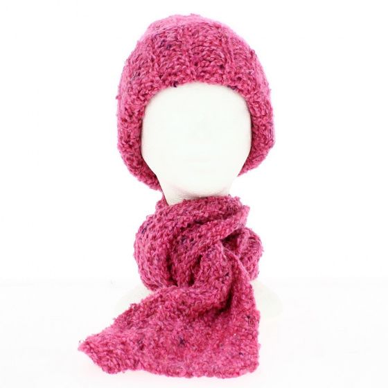 Acrylic hat and scarf set - Traclet