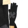Ensemble Echarpe et Gants Nœud Laine gris - Traclet