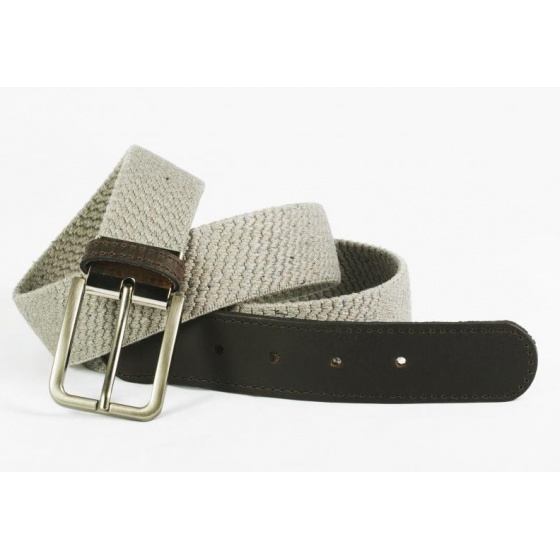 Braided Belt with Silver Buckle