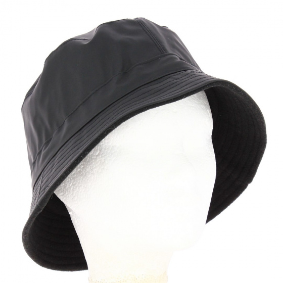 Bob Imitation Cuir Noir Doublure polaire colorée noir - Traclet Bob Imitation Cuir Noir Doublure polaire colorée noir - Traclet