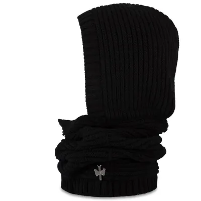 Tour de cou Capuche Tonezza Noir - Pipolaki