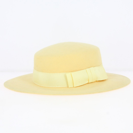Wool felt boater - Traclet