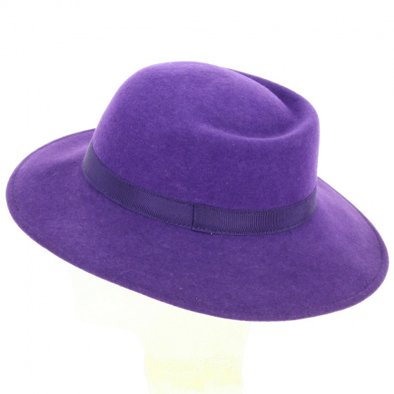 Capeline Feutre Laine Violet - Traclet Capeline Feutre Laine Violet - Traclet
