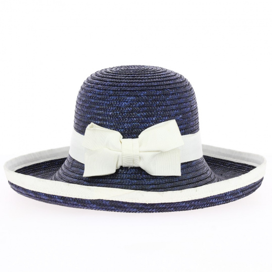 Elyne Bordered Straw Ceremonial Hat - Traclet