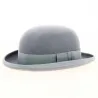 Chapeau melon Feutre Laine Bleu-gris - Traclet