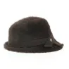 Chapeau Cloche Angora Marron - Laulhère