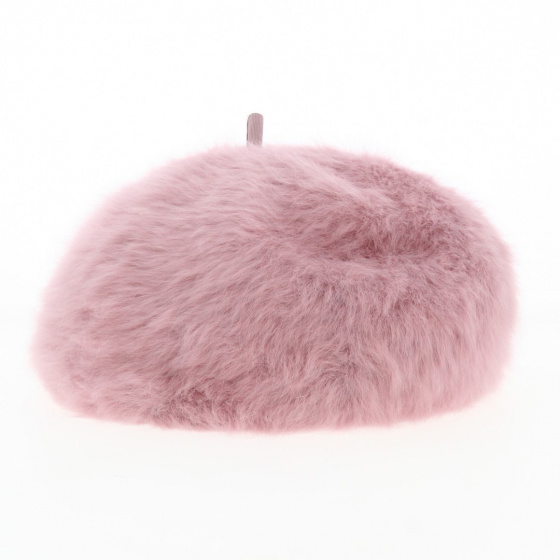 Pink Angora beret - Traclet