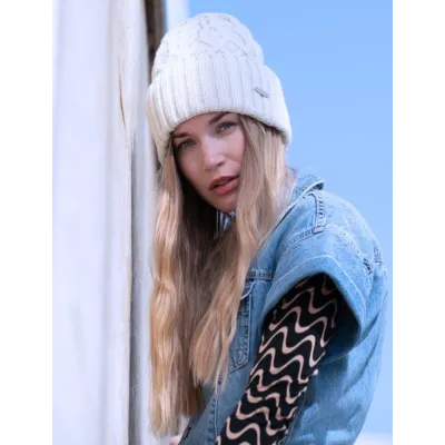 Urula knitted hat Ecru- Pipolaki