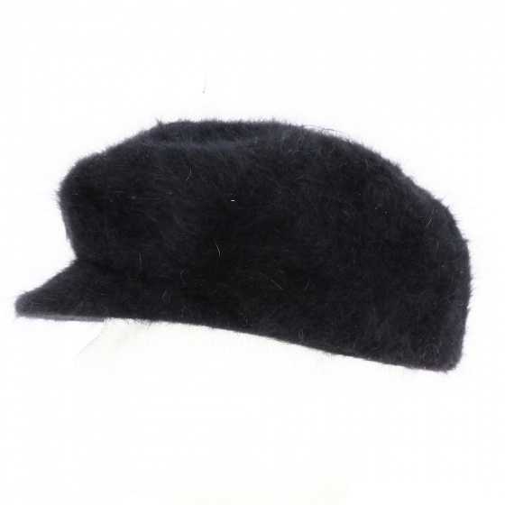 Casquette Gavroche Angora noir - Traclet Casquette Gavroche Angora noir - Traclet