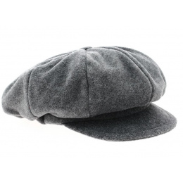 Janice Gray Fleece Newsboy Cap - Traclet