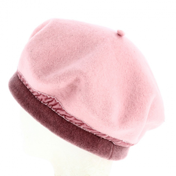 Béret Femme Ambrines Rose  Laine- Traclet Béret Femme Ambrines Rose  Laine- Traclet