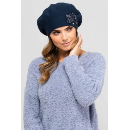 Women's Tala Grey Wool Beret - Traclet