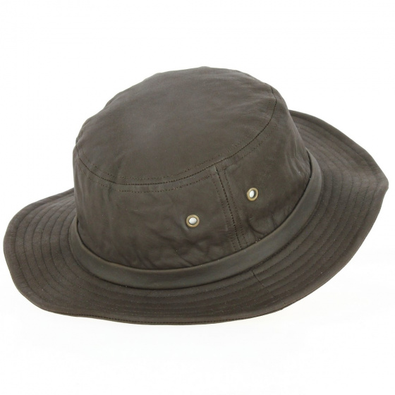 Kirwee Brown Sheepskin Leather Hat - Aussie Apparel Kirwee Brown Sheepskin Leather Hat - Aussie Apparel