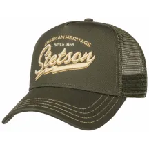 Casquette Baseball Trucker American Heritage Kaki - Stetson