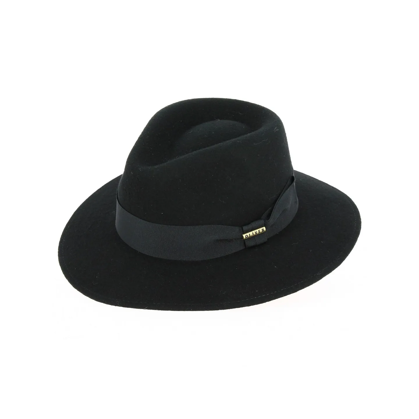 Chapeau Fedora Chester Feutre Laine Noir - Traclet