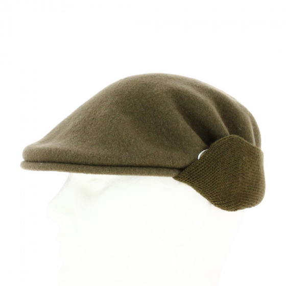 Kangol 504 Camel Wool Ear Flap Cap