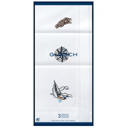 White Cotton Handkerchiefs - Traclet