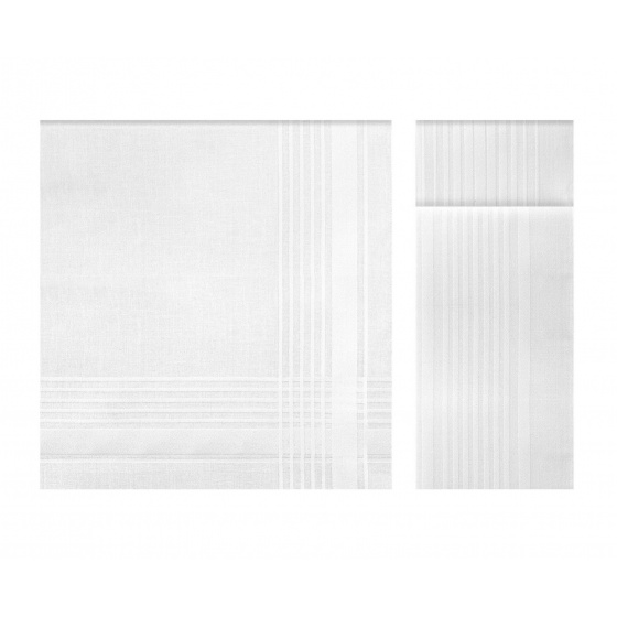 6 White Satin Cotton Handkerchiefs - Traclet 6 White Satin Cotton Handkerchiefs - Traclet