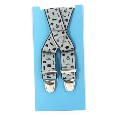 Bretelles Fantaisie Motifs Beige -Traclet
