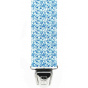 Small Flowers Pattern Suspenders 3 Clips - Traclet