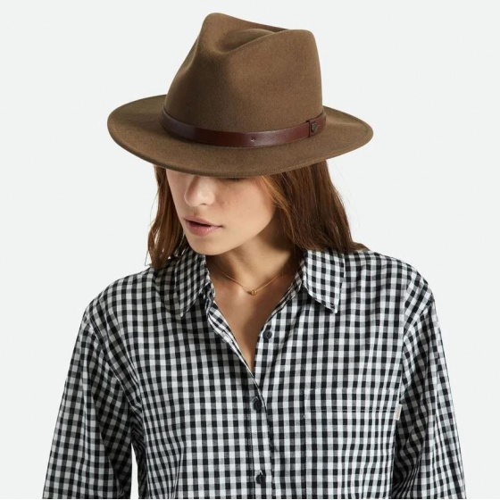 Chapeau Messer Feutre Laine Marron Foncé - Brixton Chapeau Messer Feutre Laine Marron Foncé - Brixton