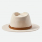 Fedora Messer White Wool Felt Hat - Brixton