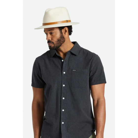 Chapeau Fedora Messer Feutre Laine Blanc - Brixton Chapeau Fedora Messer Feutre Laine Blanc - Brixton