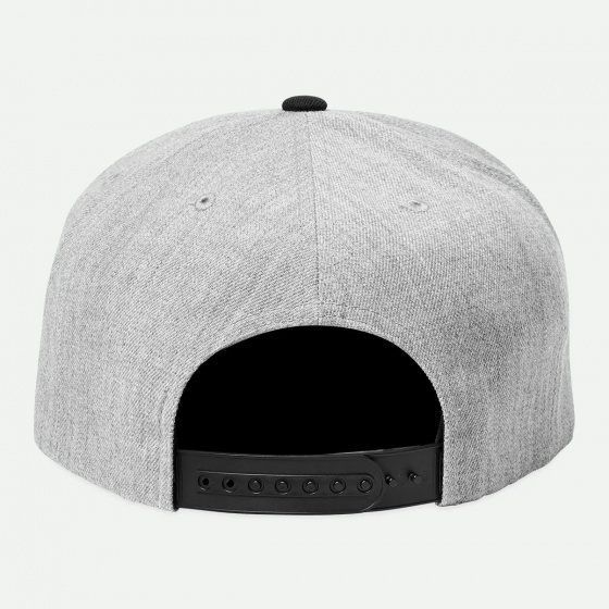 Oath III Grey and Black Snapback Cap - Brixton