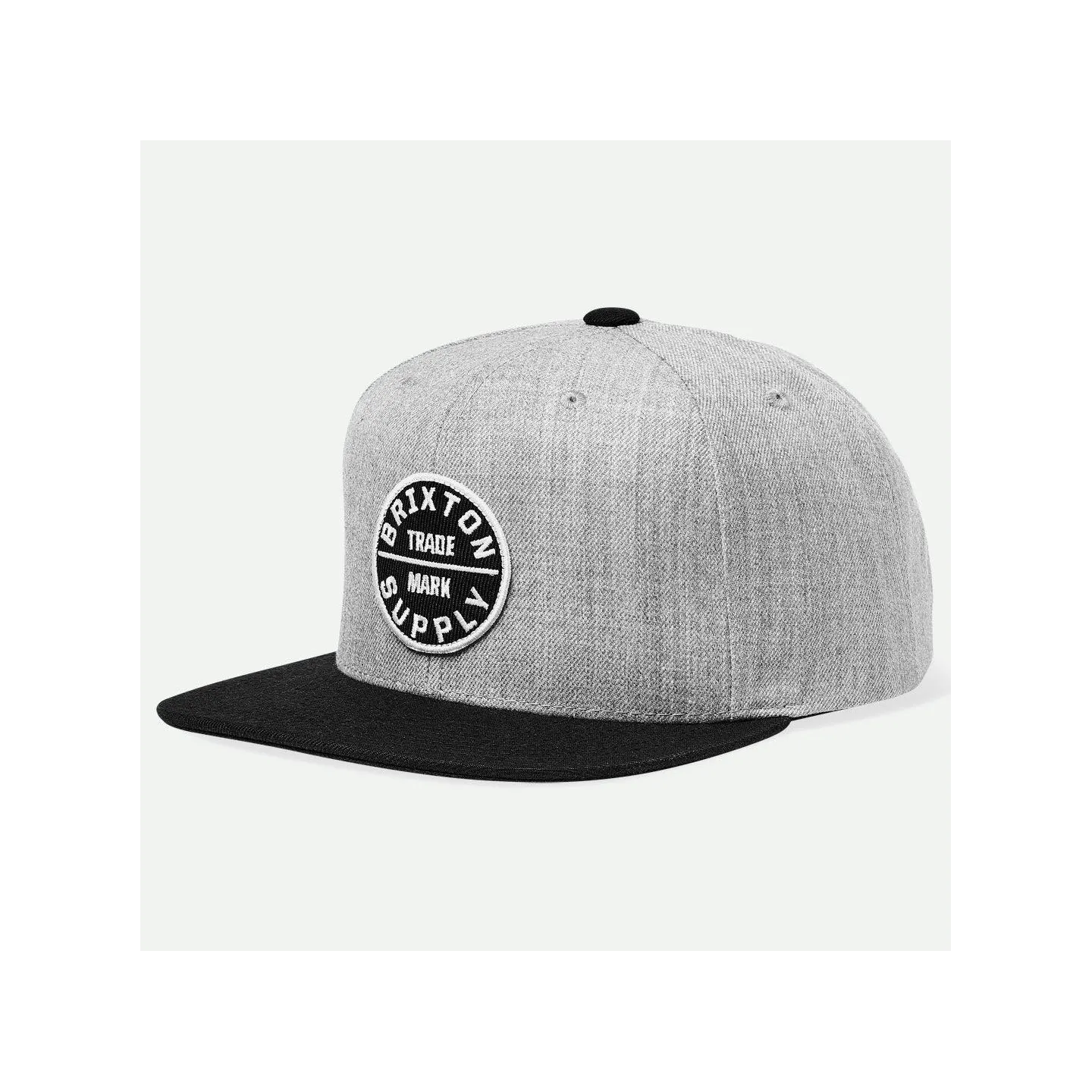 Oath III Grey and Black Snapback Cap - Brixton