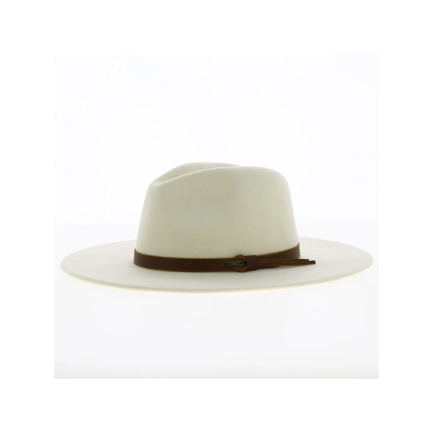 Chapeau Fedora Field Proper Feutre Laine Blanc - Brixton