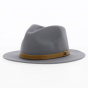 Fedora Messer Grey Wool Felt Hat - Brixton
