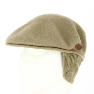 Casquette Cache-Oreilles 504 Taupe Laine - Kangol
