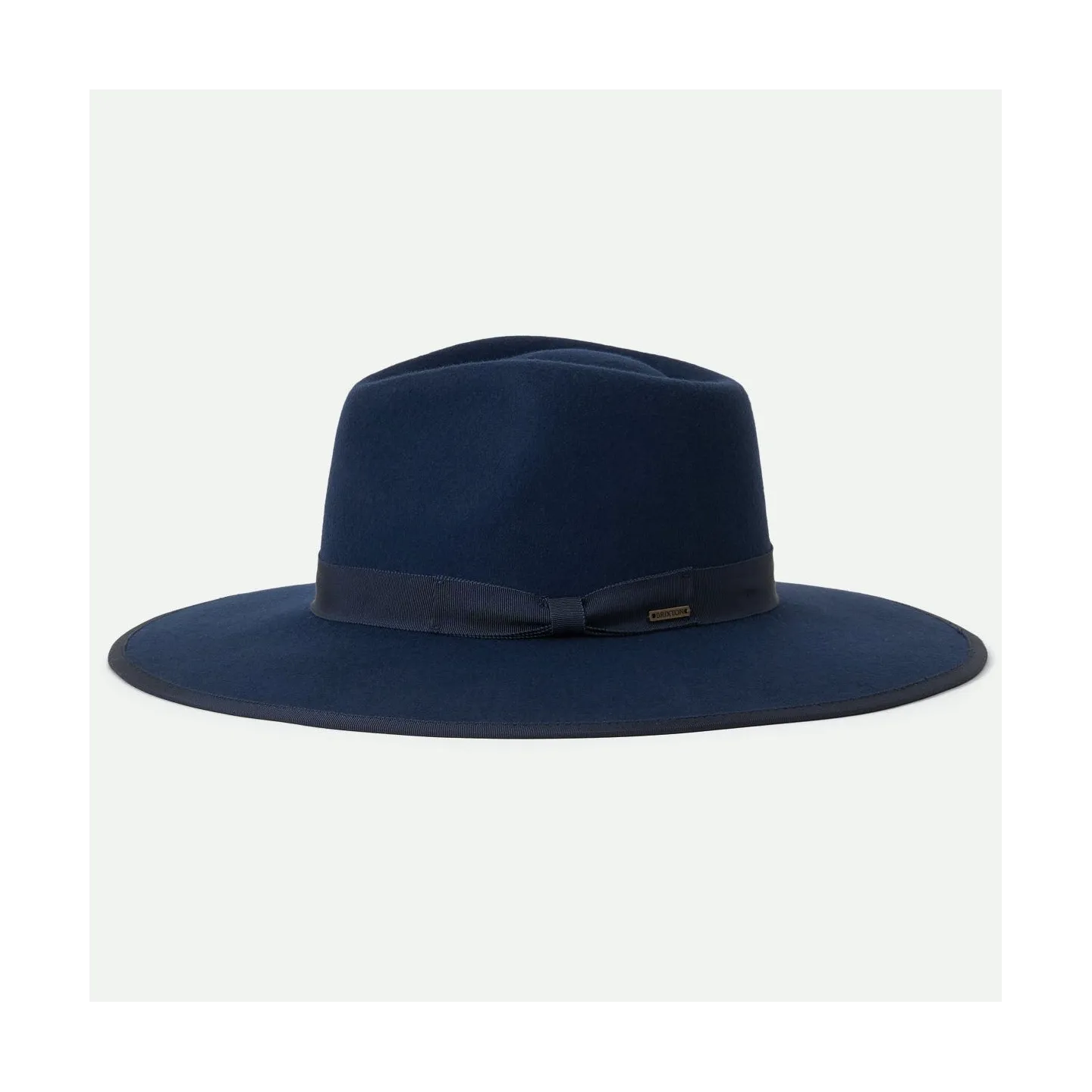 Chapeau Fedora Jo Rancher Feutre Laine Bleu marine - Brixton