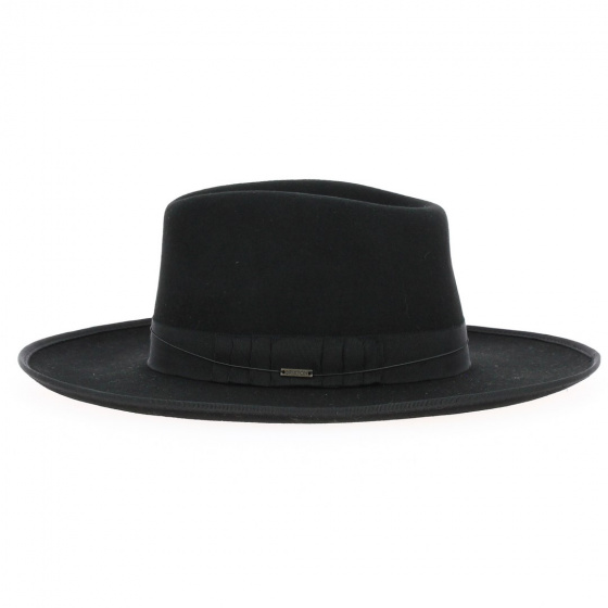 Chapeau Fedora Reno Feutre Noir - Brixton Chapeau Fedora Reno Feutre Noir - Brixton