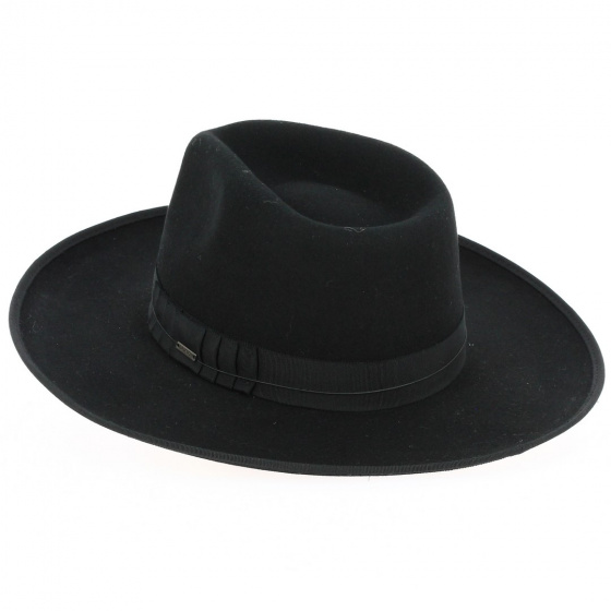 Chapeau Fedora Reno Feutre Noir - Brixton Chapeau Fedora Reno Feutre Noir - Brixton