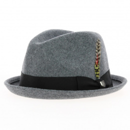 Trilby Gain Hat Heather Grey - Brixton