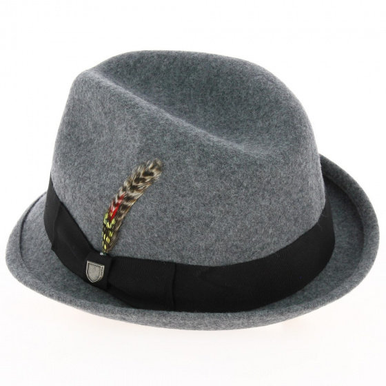 Chapeau Trilby Gain Gris chiné - Brixton