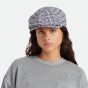 Blue and Bordeaux Checkered Brood Cap - Brixton