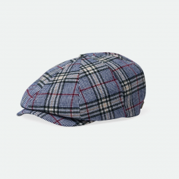 Casquette Brood à Carreaux Noir et Orange - Brixton